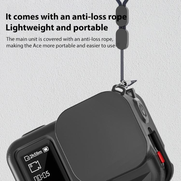 For Insta360 Ace Pro Silicone Protective Case with Wrist Strap & Lens Cover (Black) - free shipping - PMC TechLife - Order now!