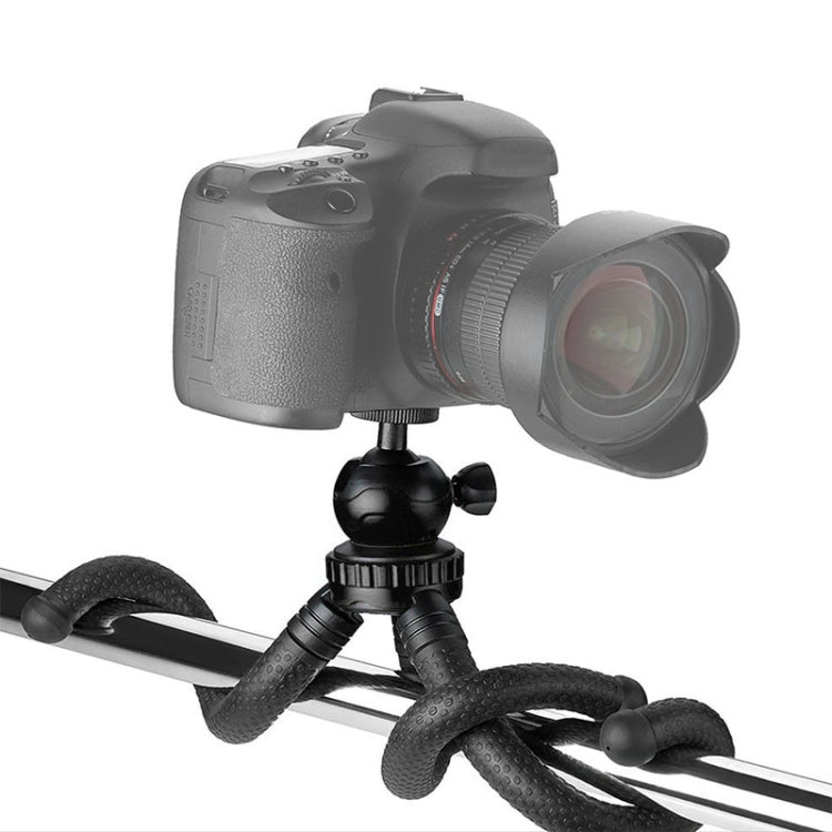 W1 Mini Octopus Flexible Tripod Holder with Ball Head for SLR Cameras, GoPro, Phones (Black) - Portable Mini Tripod by PMC TechLife | Online Shopping South Africa | PMC TechLife | Buy Now Pay Later Mobicred
