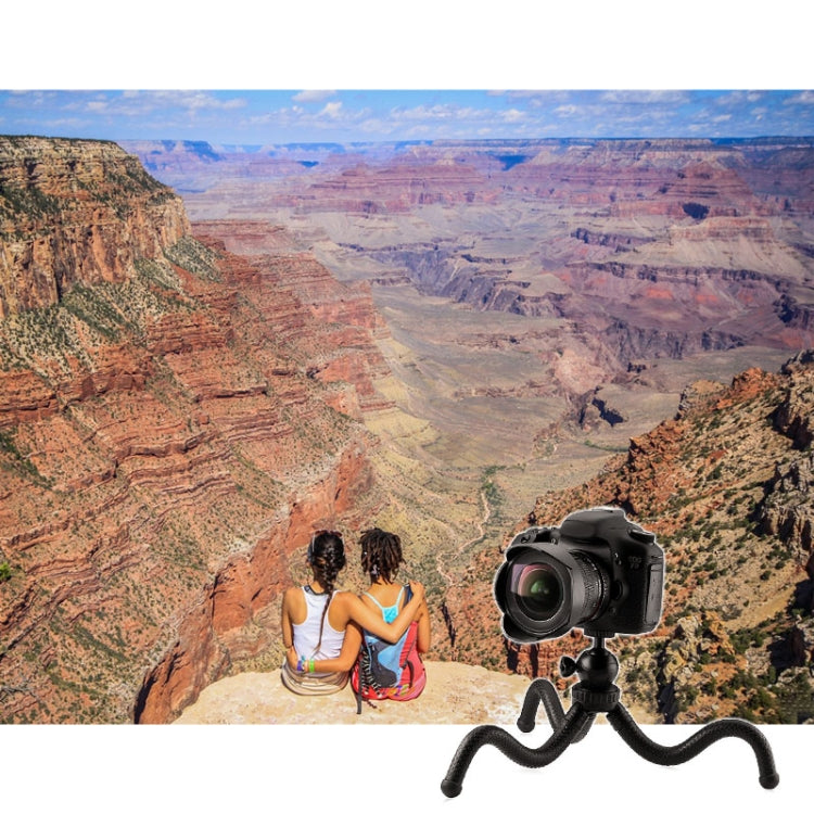 W1 Mini Octopus Flexible Tripod Holder with Ball Head for SLR Cameras, GoPro, Phones (Black) - Portable Mini Tripod by PMC TechLife | Online Shopping South Africa | PMC TechLife | Buy Now Pay Later Mobicred