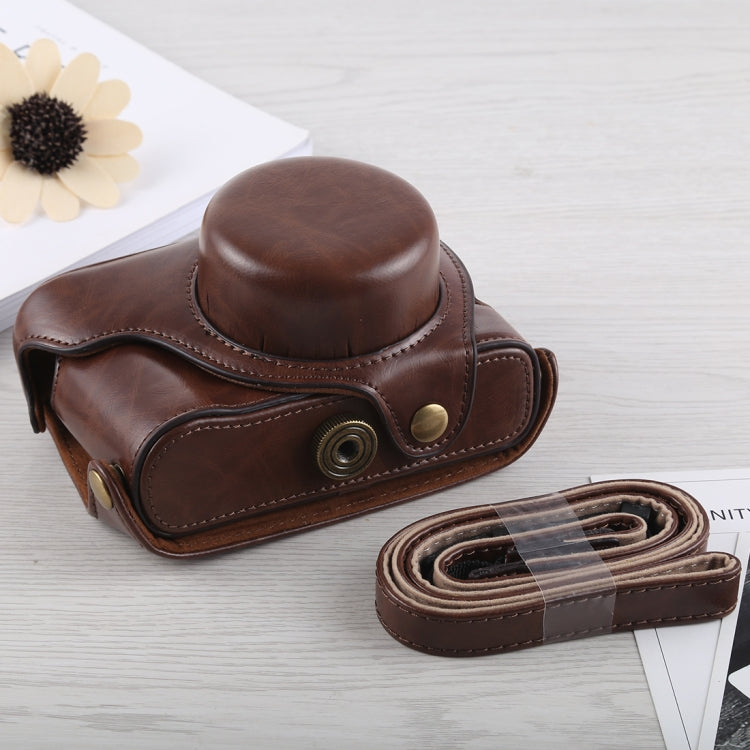Full Body Camera PU Leather Case Bag with Strap for Fujifilm X100F (Coffee) - free shipping - PMC TechLife - Order now!