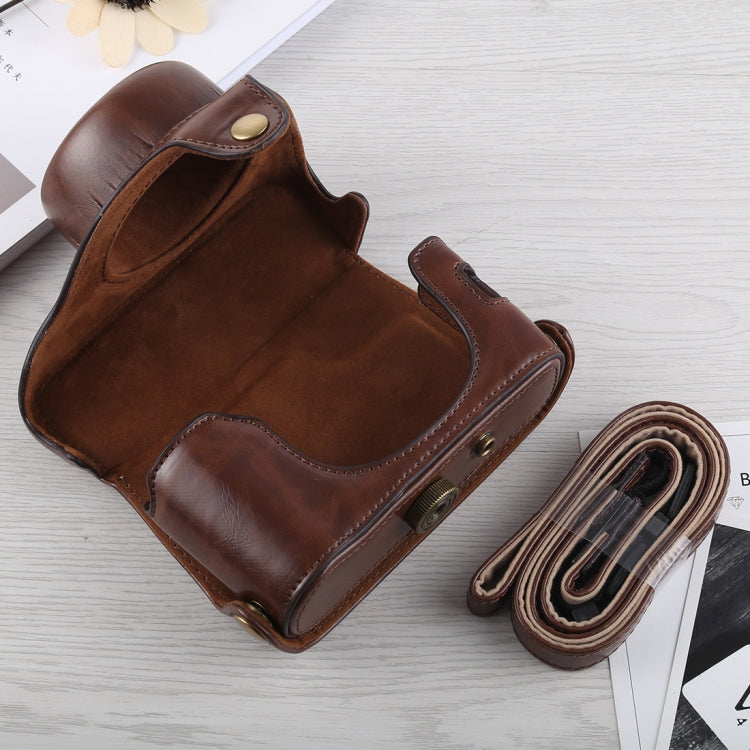 Full Body Camera PU Leather Case Bag with Strap for Fujifilm X100F (Coffee) - free shipping - PMC TechLife - Order now!