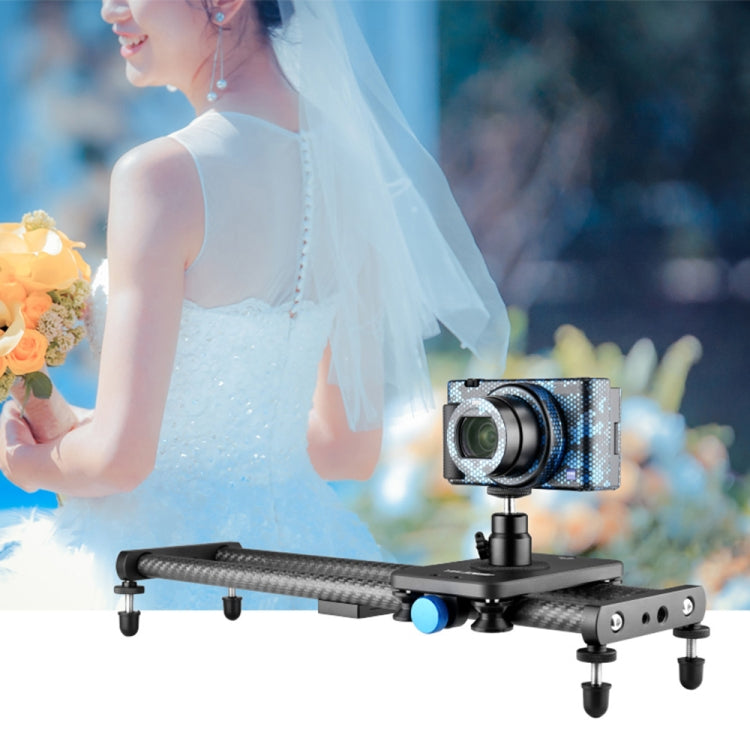 YELANGU L140T-A 40cm Carbon Fiber Slide Rail Track with Phone Clamp & BallHead Adapter for Smartphones (Black) - free shipping - PMC TechLife - Order now!