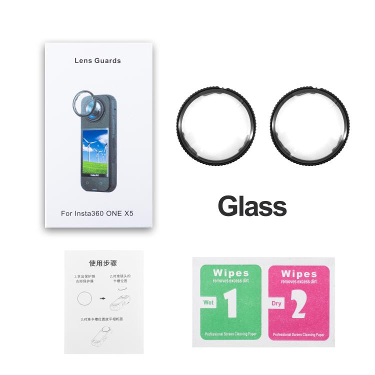 For insta360 X5 STARTRC Swivel Protective Lens Guad Glass Lens Cover - free shipping - PMC TechLife - Order now!