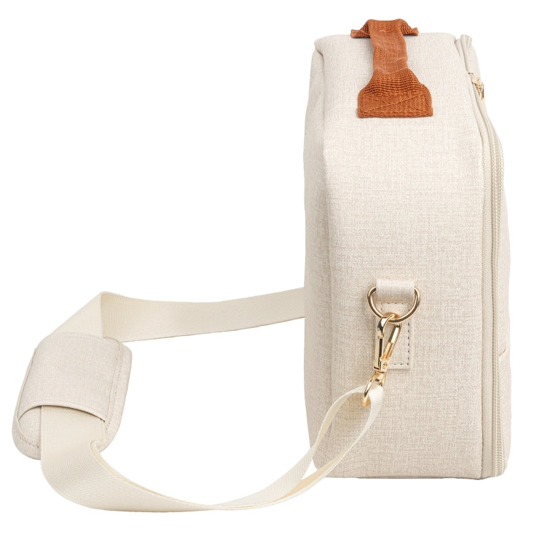 Portable Mini Printer Storage Bag For CP910/1200/1300 (Apricot) - Strap Satchel by PMC TechLife | Online Shopping South Africa | PMC TechLife | Buy Now Pay Later Mobicred