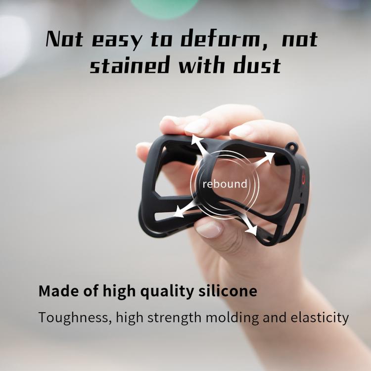 For Insta360 Ace Pro 2 STARTRC Body Silicone Case with Lens Cap & Lanyard (Black) - free shipping - PMC TechLife - Order now!