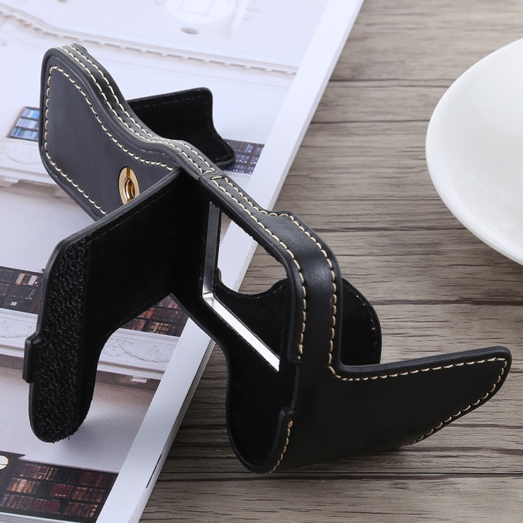 1/4 inch Thread PU Leather Camera Half Case Base for FUJIFILM X-H1 (Black) - free shipping - PMC TechLife - Order now!