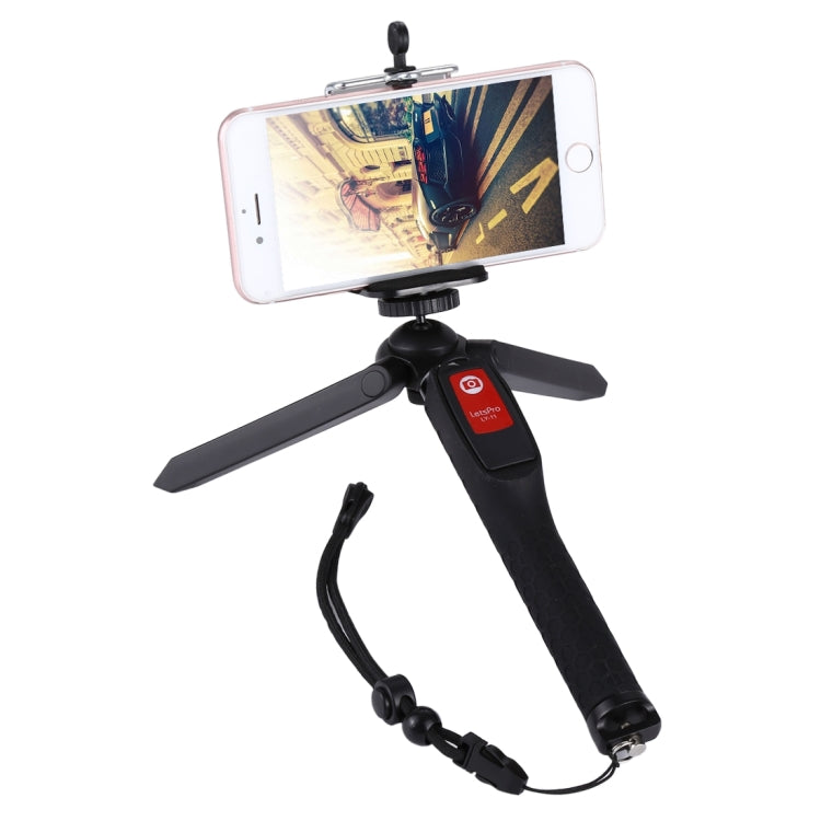 Letspro LY-11 3 in 1 Handheld Tripod Self-portrait Monopod Extendable Selfie Stick with Remote Shutter for Smartphones, Digital Cameras, GoPro Sports Cameras - free shipping - PMC TechLife - Order now!