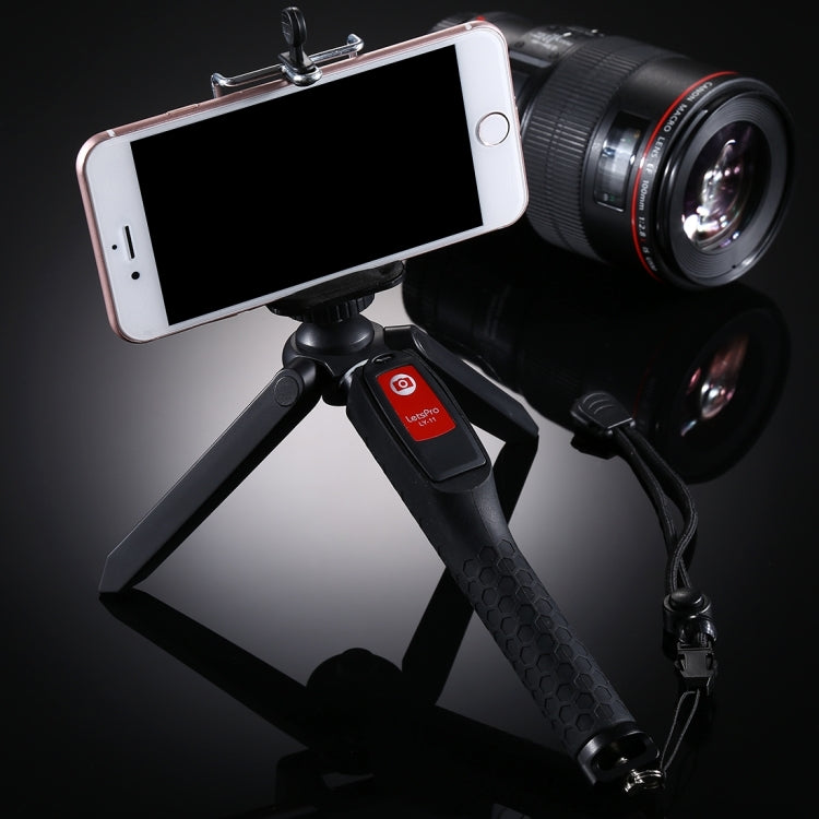 Letspro LY-11 3 in 1 Handheld Tripod Self-portrait Monopod Extendable Selfie Stick with Remote Shutter for Smartphones, Digital Cameras, GoPro Sports Cameras - free shipping - PMC TechLife - Order now!