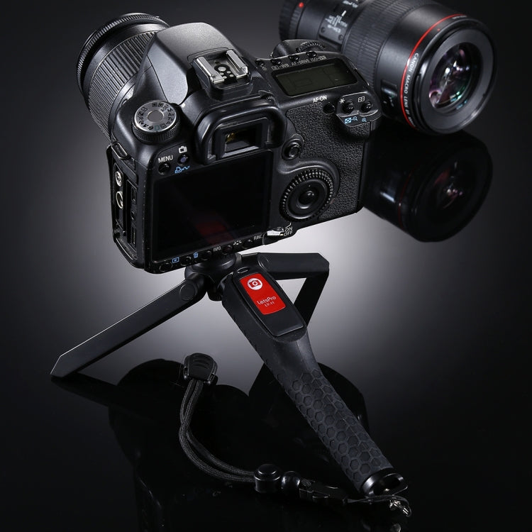 Letspro LY-11 3 in 1 Handheld Tripod Self-portrait Monopod Extendable Selfie Stick with Remote Shutter for Smartphones, Digital Cameras, GoPro Sports Cameras - free shipping - PMC TechLife - Order now!