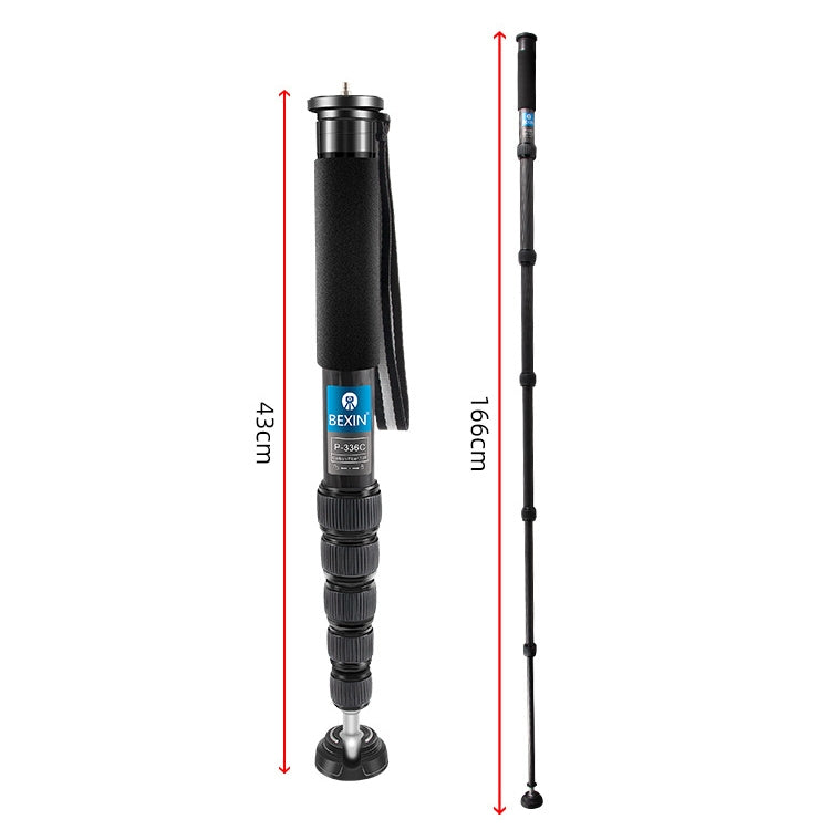 BEXIN P336C Camera Carbon Fiber Monopod Travel Live Selfie Bracket Holder - Monopods by BEXIN | Online Shopping South Africa | PMC TechLife | Buy Now Pay Later Mobicred