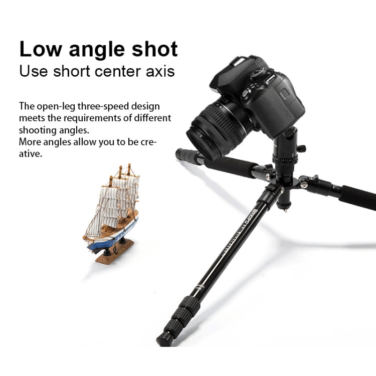 TRIOPO M2508 Multifunction Adjustable 4-Section Portable Aluminum Alloy Tripod Monopod with D-2A Ball Head for SLR Camera - free shipping - PMC TechLife - Order now!