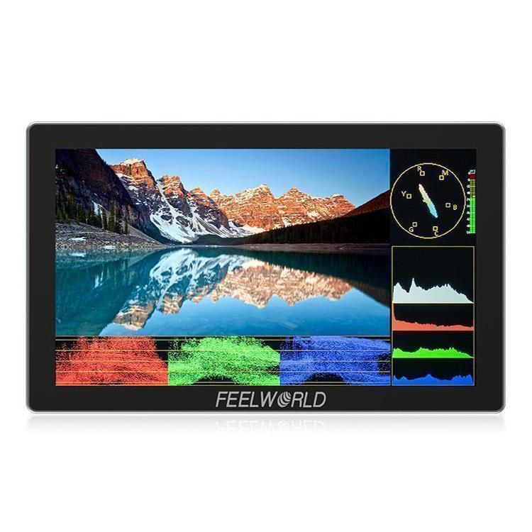 FEELWORLD P6X 5.5 inch Aluminium DSLR Camera Field Monitor Touch Screen 4K HDMI High Brightness 1000nit Monitor (Black) - free shipping - PMC TechLife - Order now!