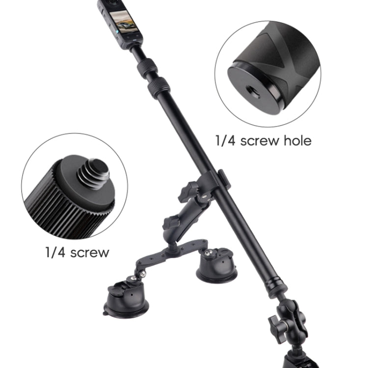 Single-leg Car Suction Cup Mount Crab Clamps (Black) - free shipping - PMC TechLife - Order now!