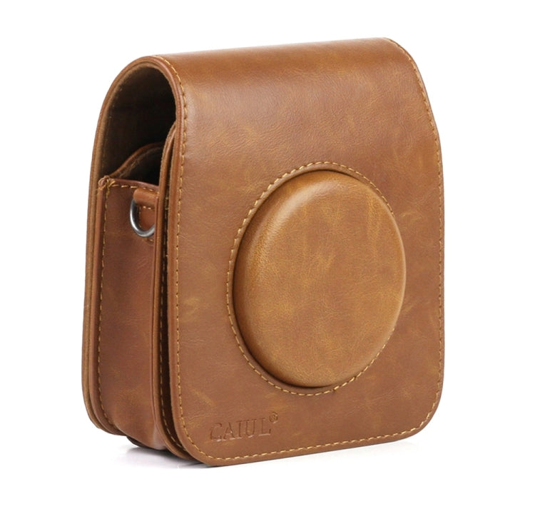 Vintage PU Leather Camera Case Protective bag for FUJIFILM Instax SQUARE SQ10 Camera, with Adjustable Shoulder Strap(Brown) - free shipping - PMC TechLife - Order now!