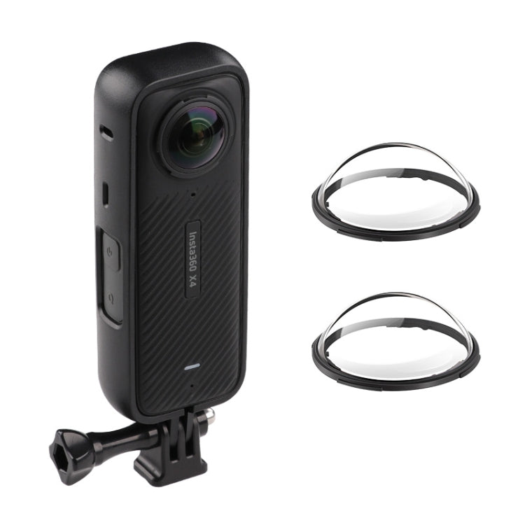 For Insta360 X4 PC Plastic Protective Frame with PC Lens Cover Guard (Black) - Mount & Holder by PMC TechLife | Online Shopping South Africa | PMC TechLife | Buy Now Pay Later Mobicred
