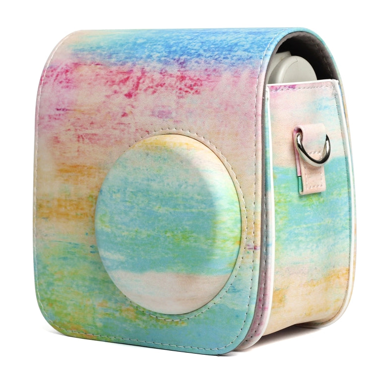 Rainbow Oil painting Pattern PU Leather Protective Camera Case Bag For FUJIFILM Instax Mini 7S / 7C Camera - free shipping - PMC TechLife - Order now!