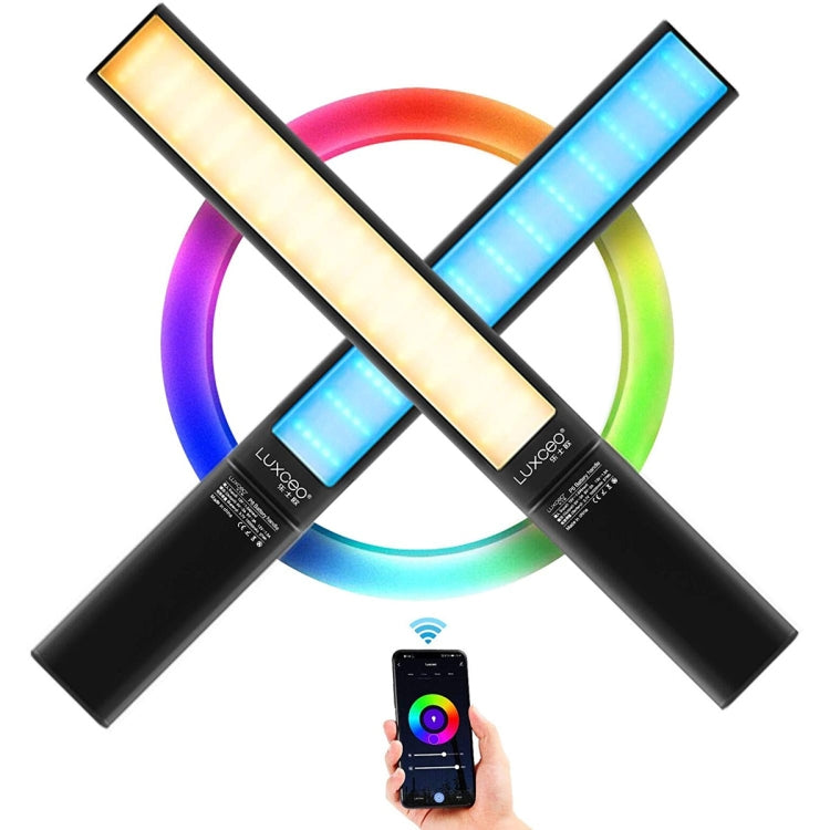 LUXCeO P6 RGB Colorful Photo LED Stick Video Light Handheld APP Control Full Color LED Fill Light (Black) - free shipping - PMC TechLife - Order now!