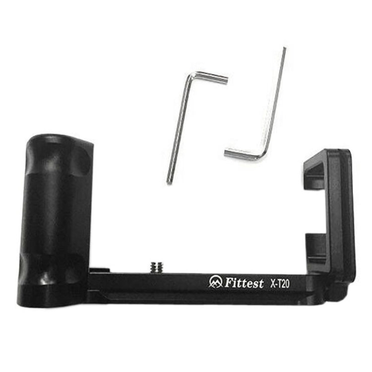 FITTEST X-T20 Vertical Shoot Quick Release L Plate Bracket Base Holder for FUJI X-T20 / X-T10 (Black) - free shipping - PMC TechLife - Order now!