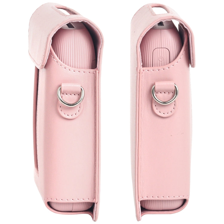 For FUJIFILM Instax mini Link 3 Full Body Leather Case Bag with Strap (Pink) - Leather Bag by PMC TechLife | Online Shopping South Africa | PMC TechLife | Buy Now Pay Later Mobicred
