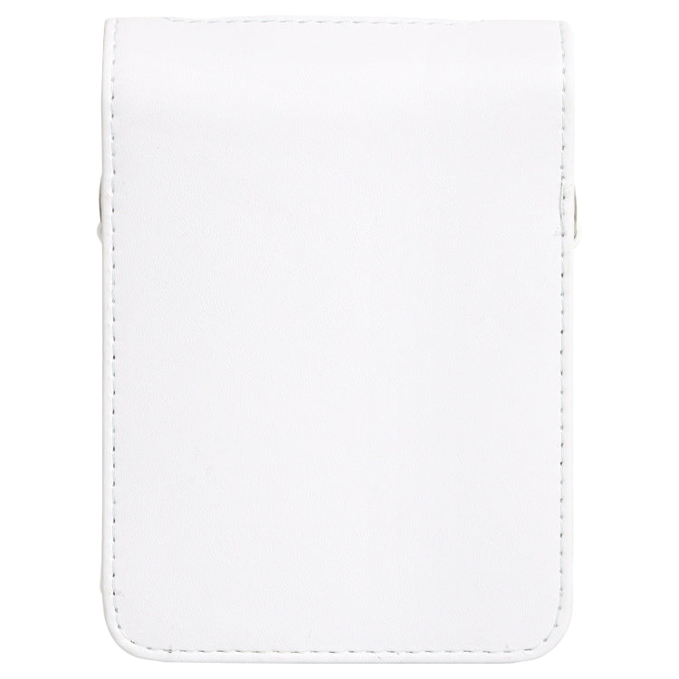 For FUJIFILM Instax mini Link 3 Full Body Leather Case Bag with Strap (White) - Leather Bag by PMC TechLife | Online Shopping South Africa | PMC TechLife | Buy Now Pay Later Mobicred