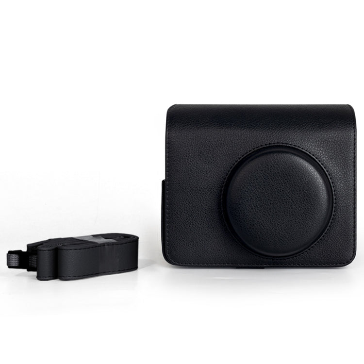 For FUJIFILM Instax WIDE 400 Full Body Leather Case Bag with Strap (Black) - Leather Bag by PMC TechLife | Online Shopping South Africa | PMC TechLife | Buy Now Pay Later Mobicred