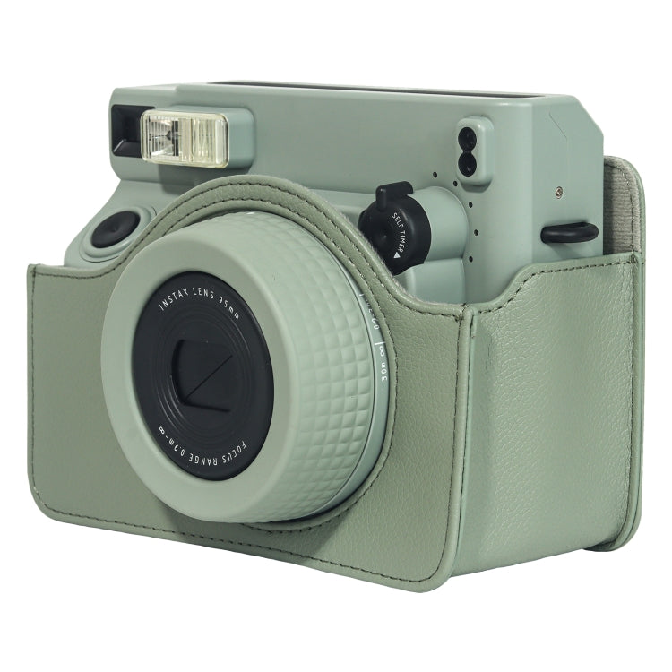 For FUJIFILM Instax WIDE 400 Full Body Leather Case Bag with Strap (Green) - Leather Bag by PMC TechLife | Online Shopping South Africa | PMC TechLife | Buy Now Pay Later Mobicred