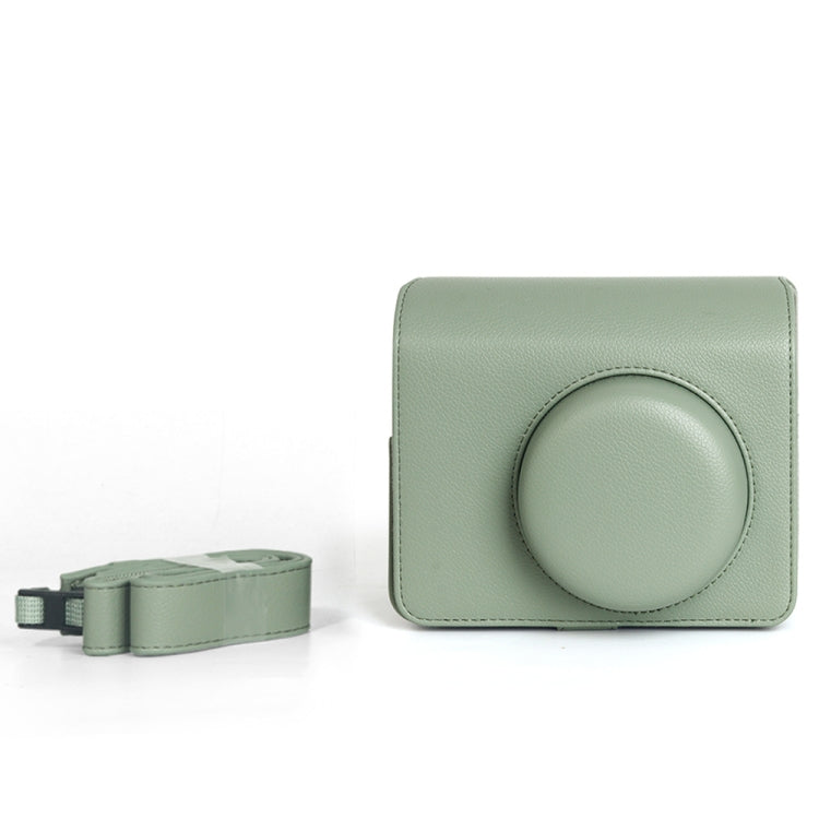 For FUJIFILM Instax WIDE 400 Full Body Leather Case Bag with Strap (Green) - Leather Bag by PMC TechLife | Online Shopping South Africa | PMC TechLife | Buy Now Pay Later Mobicred