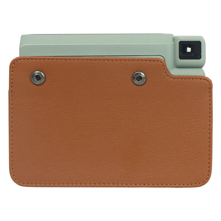 For FUJIFILM Instax WIDE 400 Full Body Leather Case Bag with Strap (Brown) - Leather Bag by PMC TechLife | Online Shopping South Africa | PMC TechLife | Buy Now Pay Later Mobicred