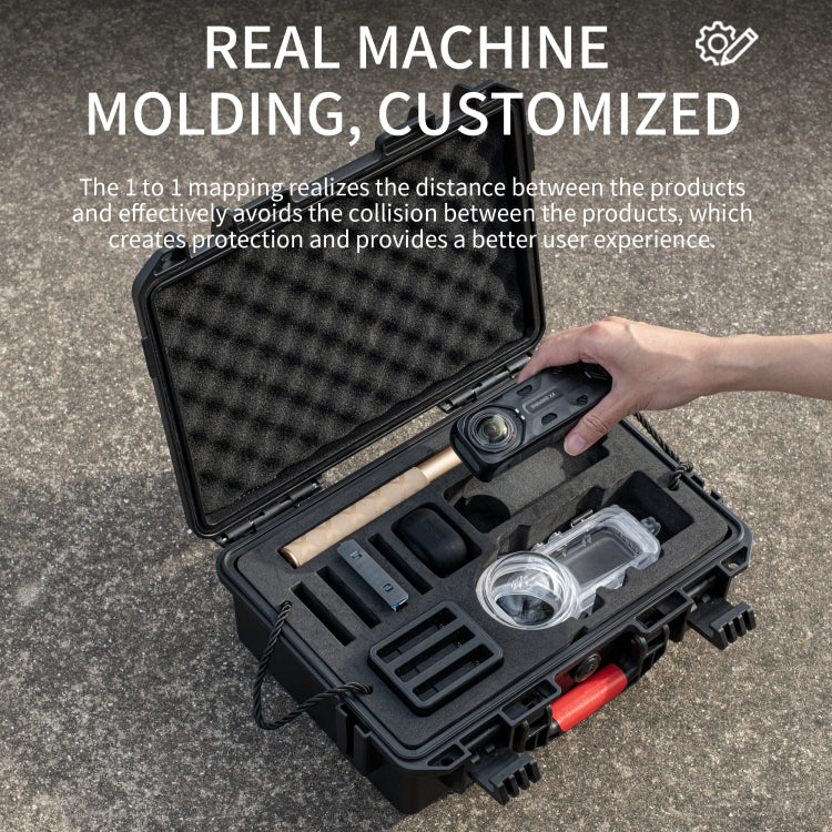 For Insta360 X4 STARTRC Waterproof EVA ABS Dual-layer Suitcase Storage Box (Black) - free shipping - PMC TechLife - Order now!