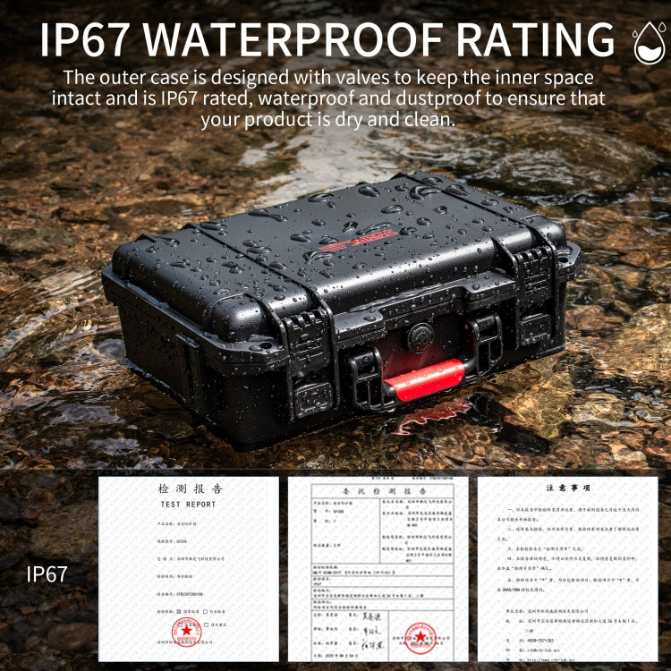 For Insta360 X4 STARTRC Waterproof EVA ABS Dual-layer Suitcase Storage Box (Black) - free shipping - PMC TechLife - Order now!