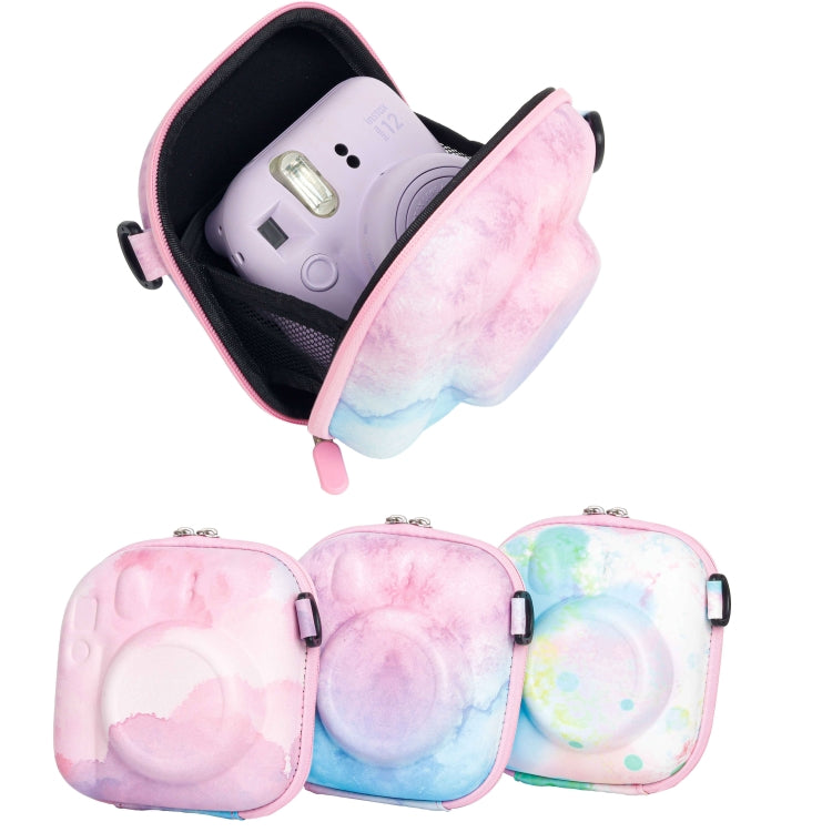 Painted EVA Hard Case PU Storage Bag for FUJIFILM Instax mini 7+/8/9/11/12/40(Blue Pink) - Soft Bag by PMC TechLife | Online Shopping South Africa | PMC TechLife | Buy Now Pay Later Mobicred