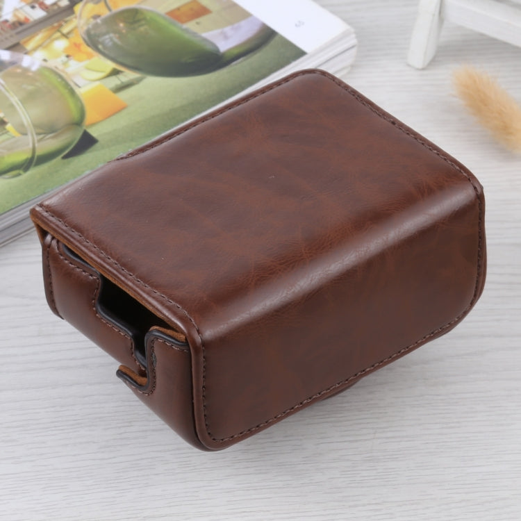 Full Body Camera PU Leather Case Bag for Sony ZV-1(Coffee) - free shipping - PMC TechLife - Order now!