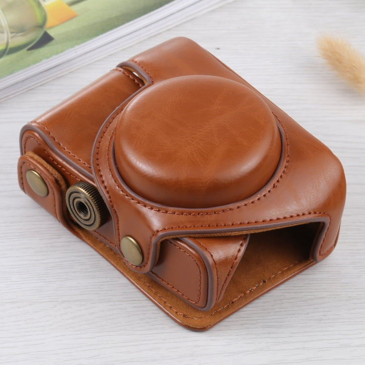 Full Body Camera PU Leather Case Bag for Sony ZV-1(Brown) - free shipping - PMC TechLife - Order now!