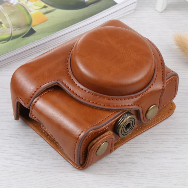 Full Body Camera PU Leather Case Bag for Sony ZV-1(Brown) - free shipping - PMC TechLife - Order now!