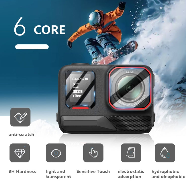 For Insta360 Ace Pro 2 STARTRC 2 Sets 3 in 1 Rear & Front  Screen + Lens Tempered Glass Film - free shipping - PMC TechLife - Order now!