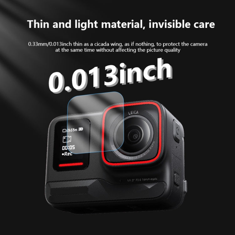 For Insta360 Ace Pro 2 STARTRC 2 Sets 3 in 1 Rear & Front  Screen + Lens Tempered Glass Film - free shipping - PMC TechLife - Order now!