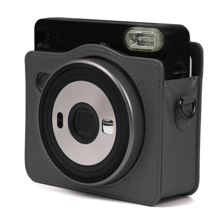 Pearly Lustre PU Leather Case Bag for FUJIFILM Instax SQUARE SQ6 Camera, with Adjustable Shoulder Strap(Black) - free shipping - PMC TechLife - Order now!