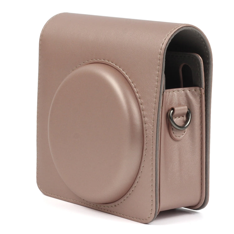 Pearly Lustre PU Leather Case Bag for FUJIFILM Instax SQUARE SQ6 Camera, with Adjustable Shoulder Strap(Light Brown) - free shipping - PMC TechLife - Order now!