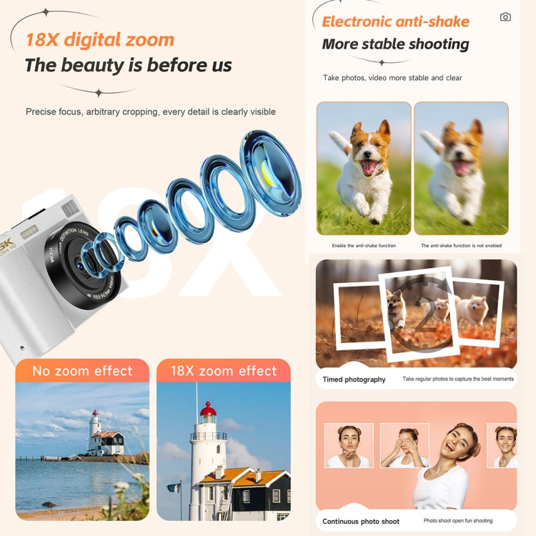 HDC-F01 3.0 inch 5K UHD Photography Digital Camera SLR Camera (Black) - Children Cameras by PMC TechLife | Online Shopping South Africa | PMC TechLife | Buy Now Pay Later Mobicred