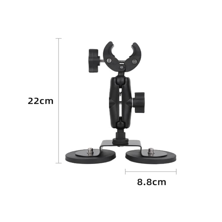 Dual-Leg Magnetic Base Crab Clamp Fixed Mount Holder for GoPro and Other Action Cameras (Black) - free shipping - PMC TechLife - Order now!