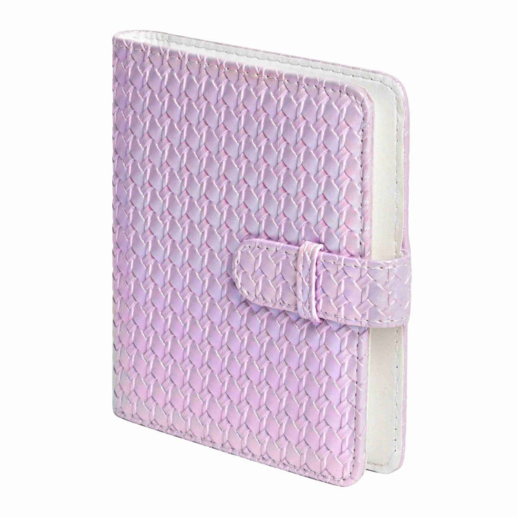 For FUJIFILM instax mini 12 Colorful Woven Leather Case Full Body Camera Bag + Photo Album with Strap (Purple) - Leather Bag by PMC TechLife | Online Shopping South Africa | PMC TechLife | Buy Now Pay Later Mobicred