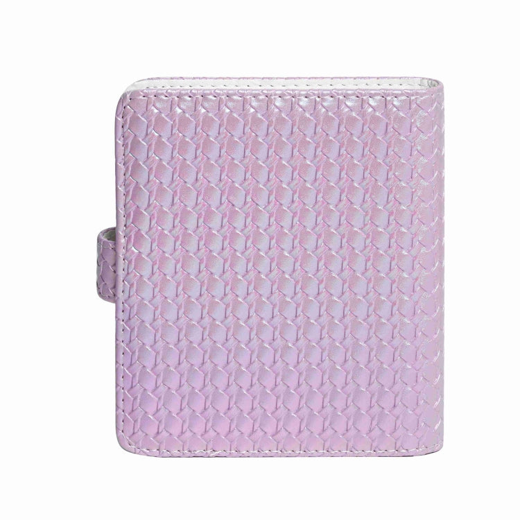For FUJIFILM instax mini 12 Colorful Woven Leather Case Full Body Camera Bag + Photo Album with Strap (Purple) - Leather Bag by PMC TechLife | Online Shopping South Africa | PMC TechLife | Buy Now Pay Later Mobicred