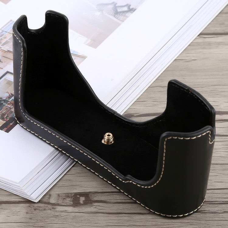 1/4 inch Thread PU Leather Camera Half Case Base for Leica M9 (Black) - free shipping - PMC TechLife - Order now!