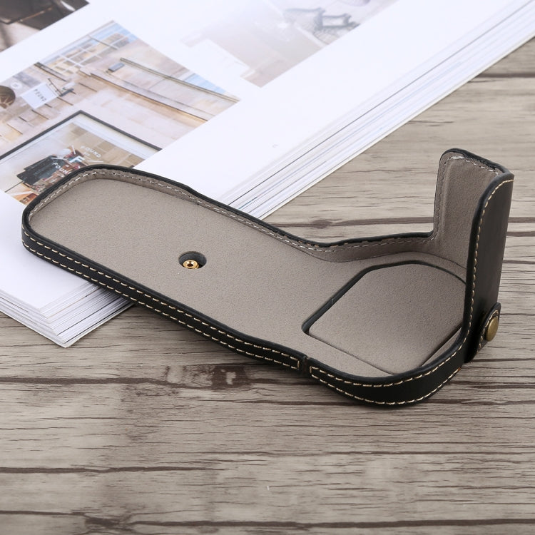 1/4 inch Thread PU Leather Camera Half Case Base for Canon EOS 6D /  6D Mark II (Black) - free shipping - PMC TechLife - Order now!