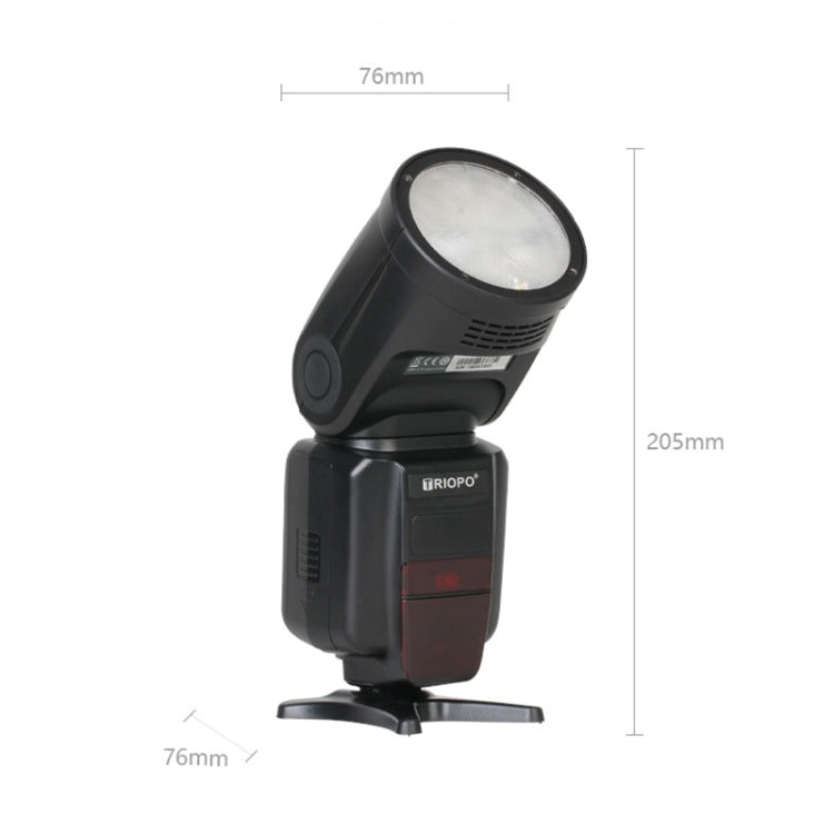 TRIOPO R1 76WS High-Speed 1/8000s TTL Flash Speedlite for Canon / Nikon DSLR Cameras - free shipping - PMC TechLife - Order now!