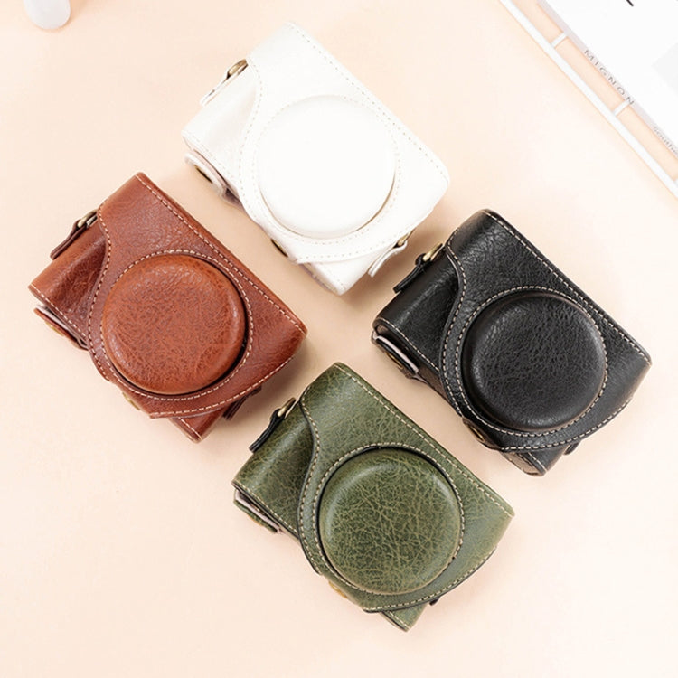 For Sony ZV-1F / ZV1M2 Full Body Camera PU Leather Case Bag with Strap (Black) - Leather Bag by PMC TechLife | Online Shopping South Africa | PMC TechLife | Buy Now Pay Later Mobicred