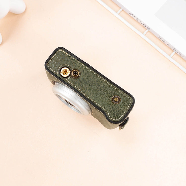 For Sony ZV-1F / ZV1M2 Full Body Camera PU Leather Case Bag with Strap (White) - Leather Bag by PMC TechLife | Online Shopping South Africa | PMC TechLife | Buy Now Pay Later Mobicred