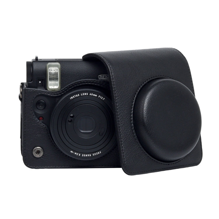 For Fujifilm Instax mini 99 Full Body Camera PU Leather Case Bag with Strap (Black) - Leather Bag by PMC TechLife | Online Shopping South Africa | PMC TechLife | Buy Now Pay Later Mobicred