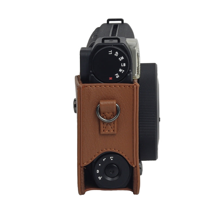 For Fujifilm Instax mini 99 Full Body Camera PU Leather Case Bag with Strap (Brown) - Leather Bag by PMC TechLife | Online Shopping South Africa | PMC TechLife | Buy Now Pay Later Mobicred