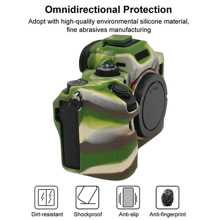 For Sony A7 III / ILCE-7M3 / A7R III Soft Silicone Protective Case(Camouflage) - Protective Case by PMC TechLife | Online Shopping South Africa | PMC TechLife | Buy Now Pay Later Mobicred